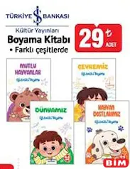 TÜRKİYE İŞ BANKASI KÜLTÜR YAYINLARI BOYAMA KİTABI